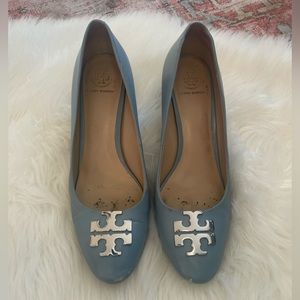 COPY - Tory Burch Raleigh light blue heels 8.5